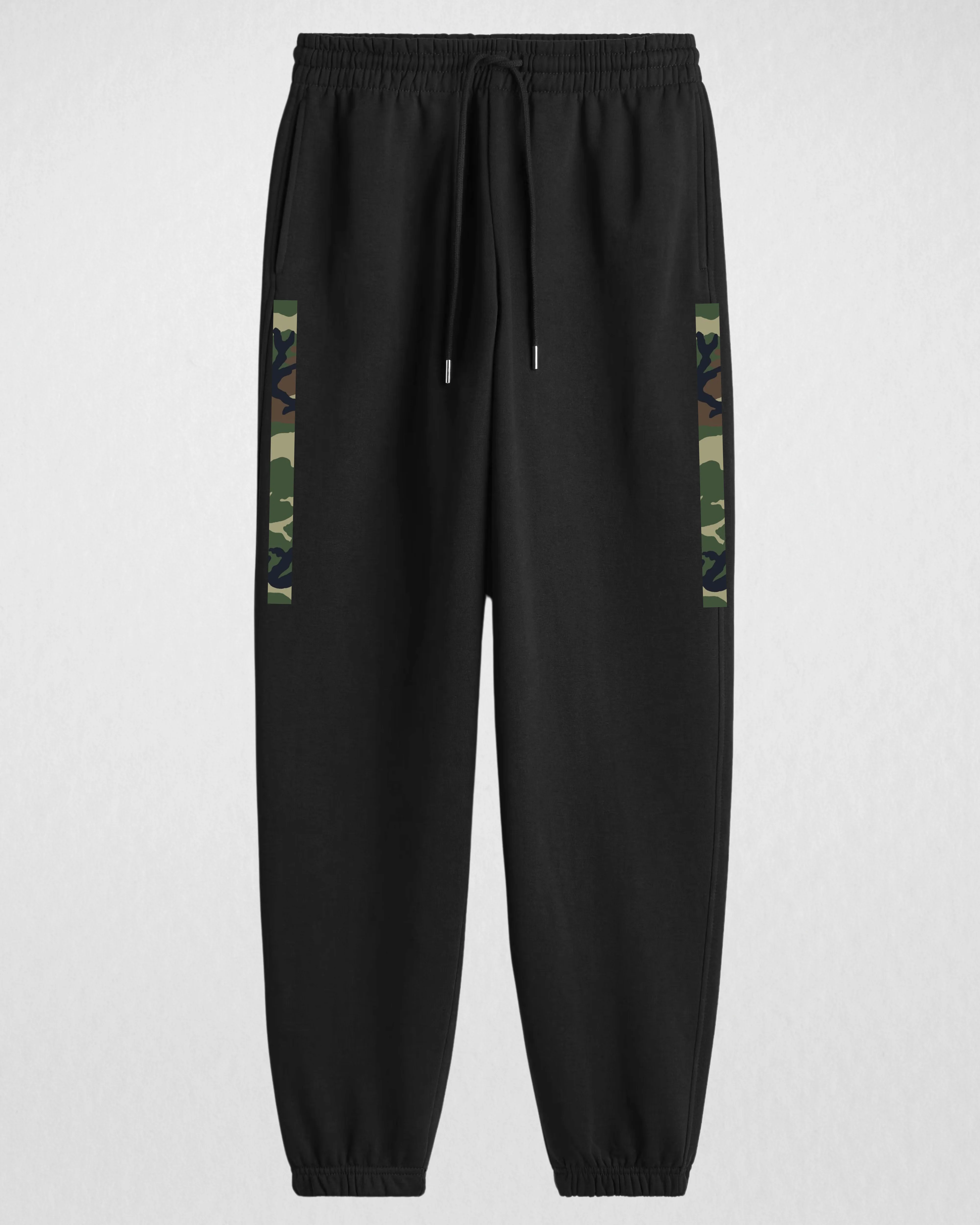 Black Everday Comfort Printed Trouser (Code 3679)
