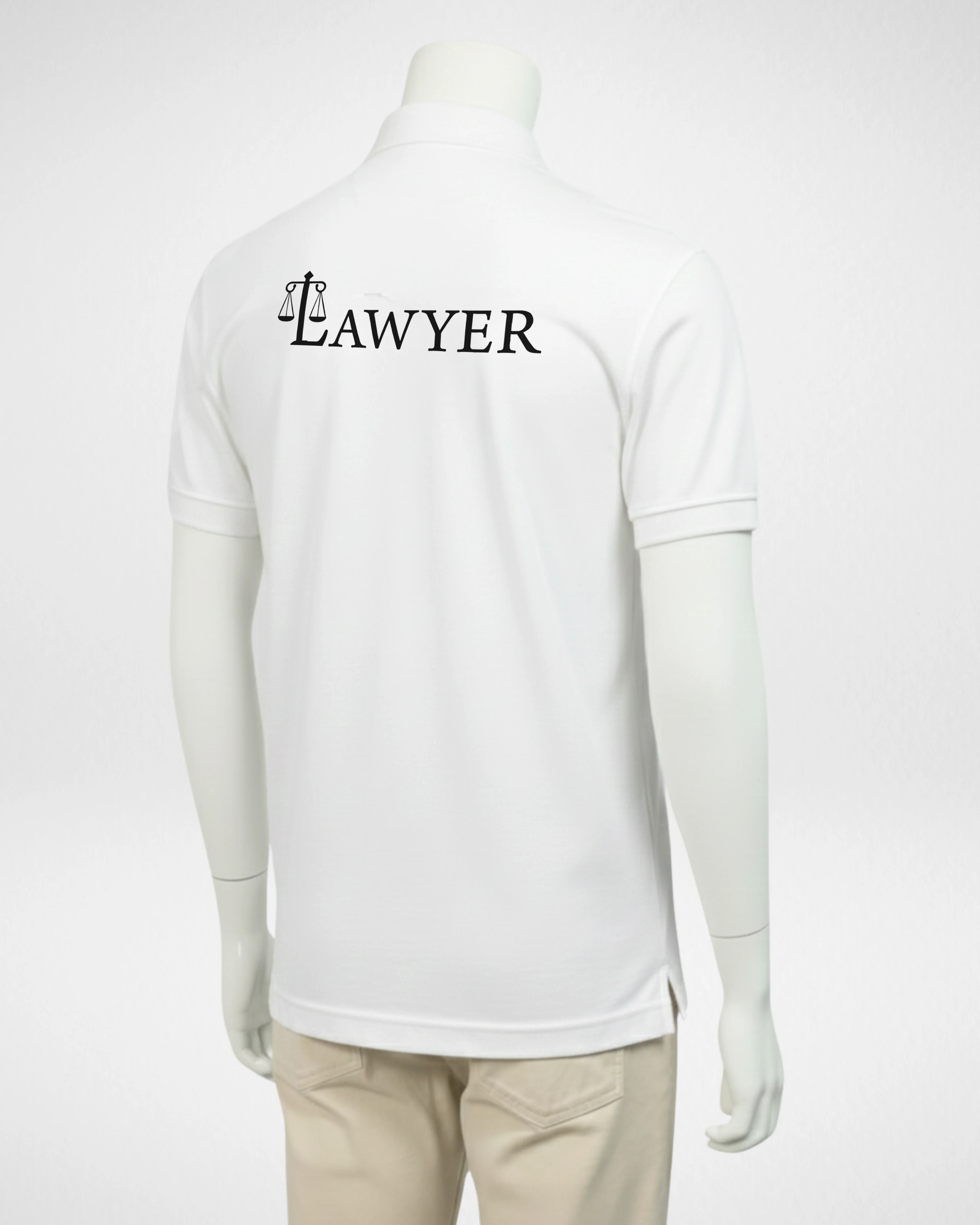 Black | White Printed Polo T-Shirt – Stylish & Comfortable (Code 4565) - Image 3