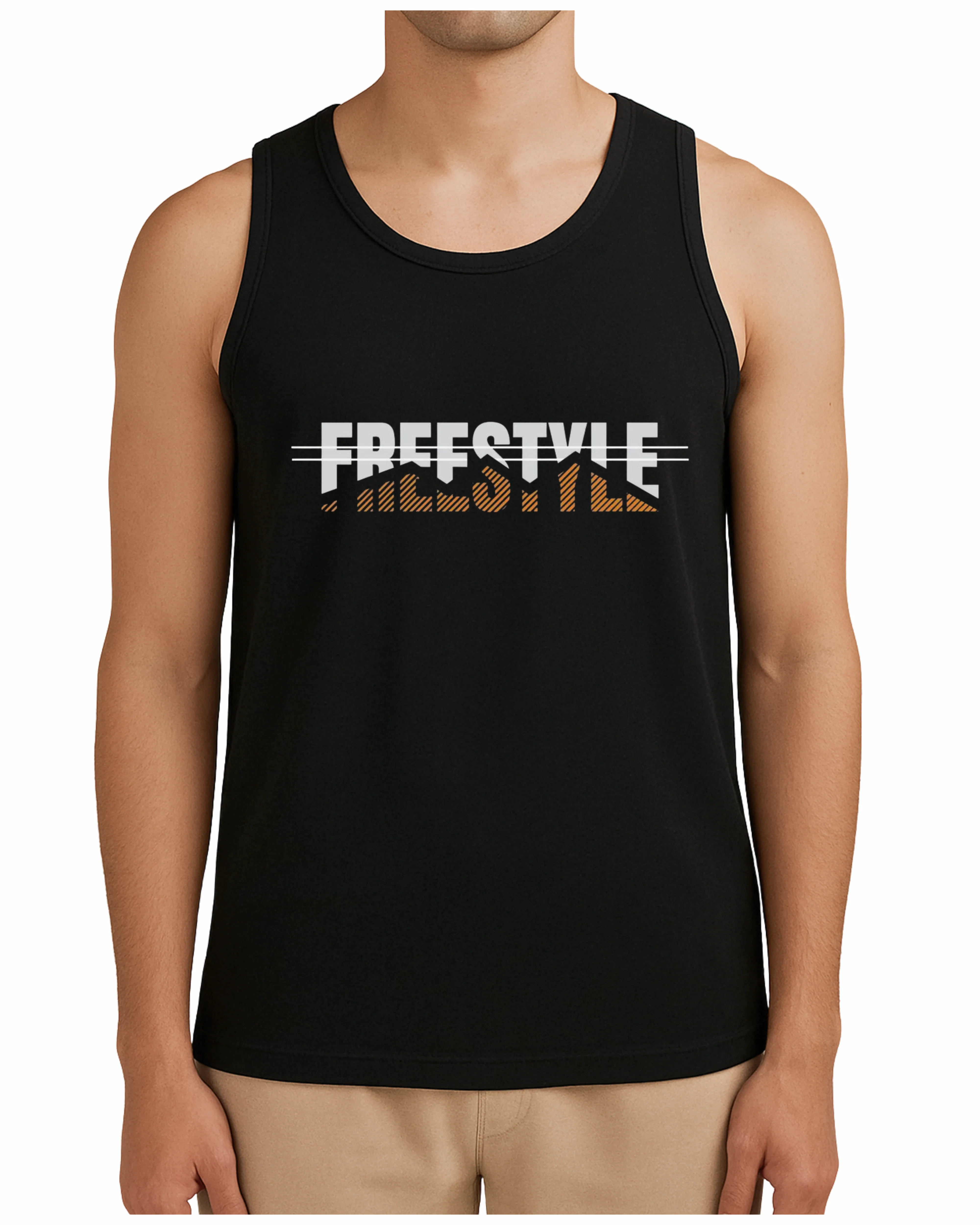Black Sandos FreeStyle Printed– Premium Quality & Comfortable Wear (Code 3403)