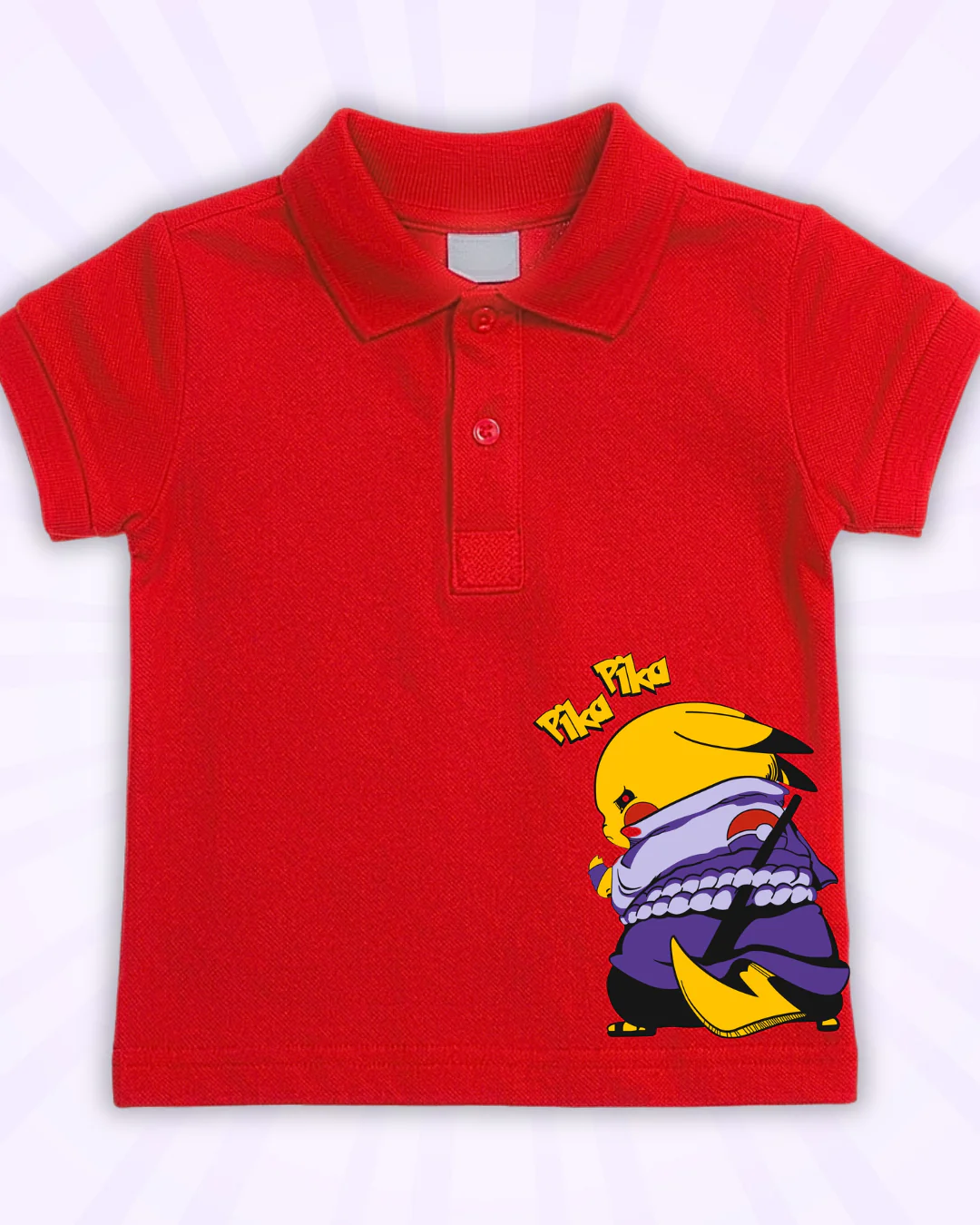 Boys Printed Polo Set – 2 Pcs (Code 4919) - Image 3