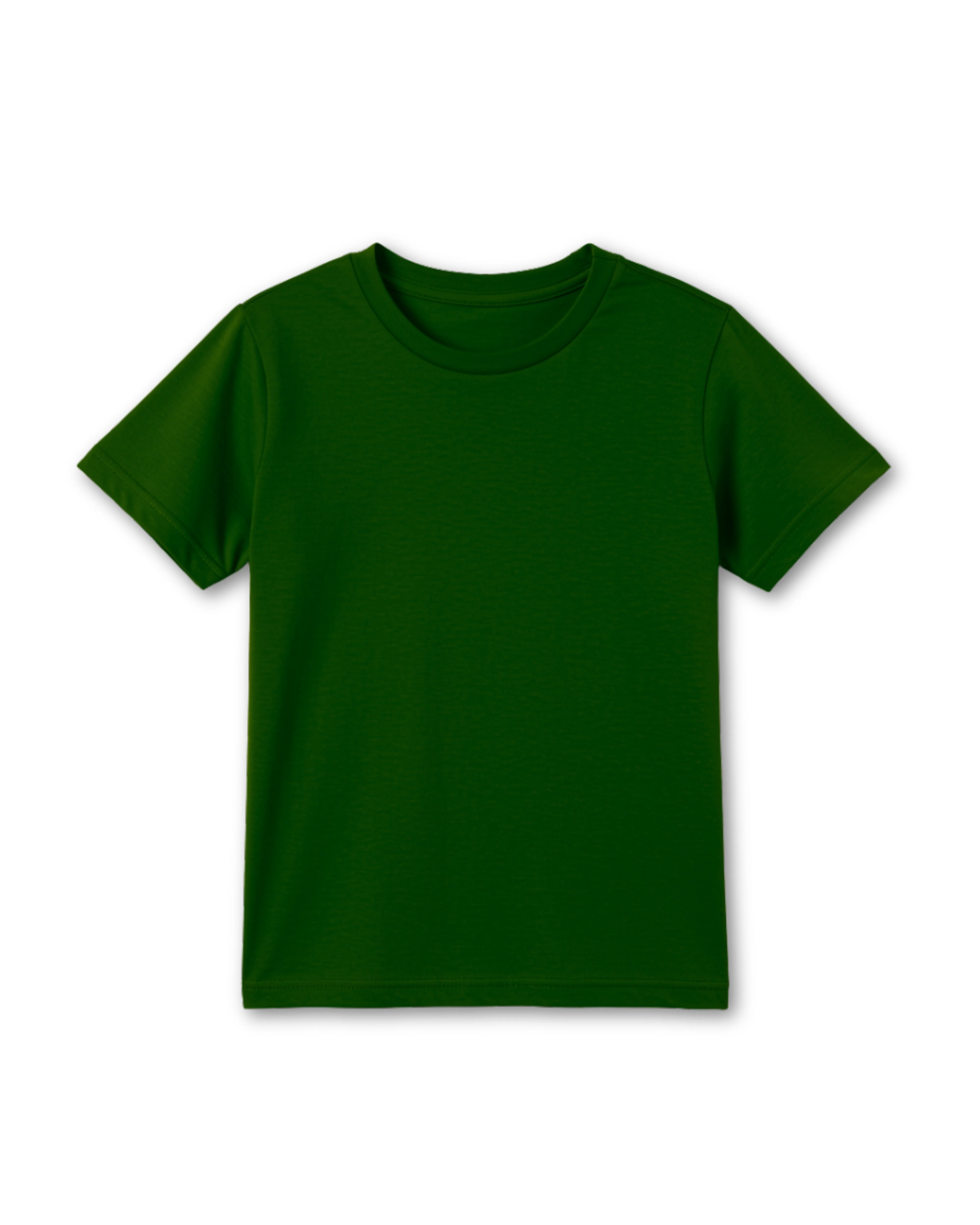 Premium Boys Dark Green Cotton Jersey T-Shirt (Code 3245) - Image 2