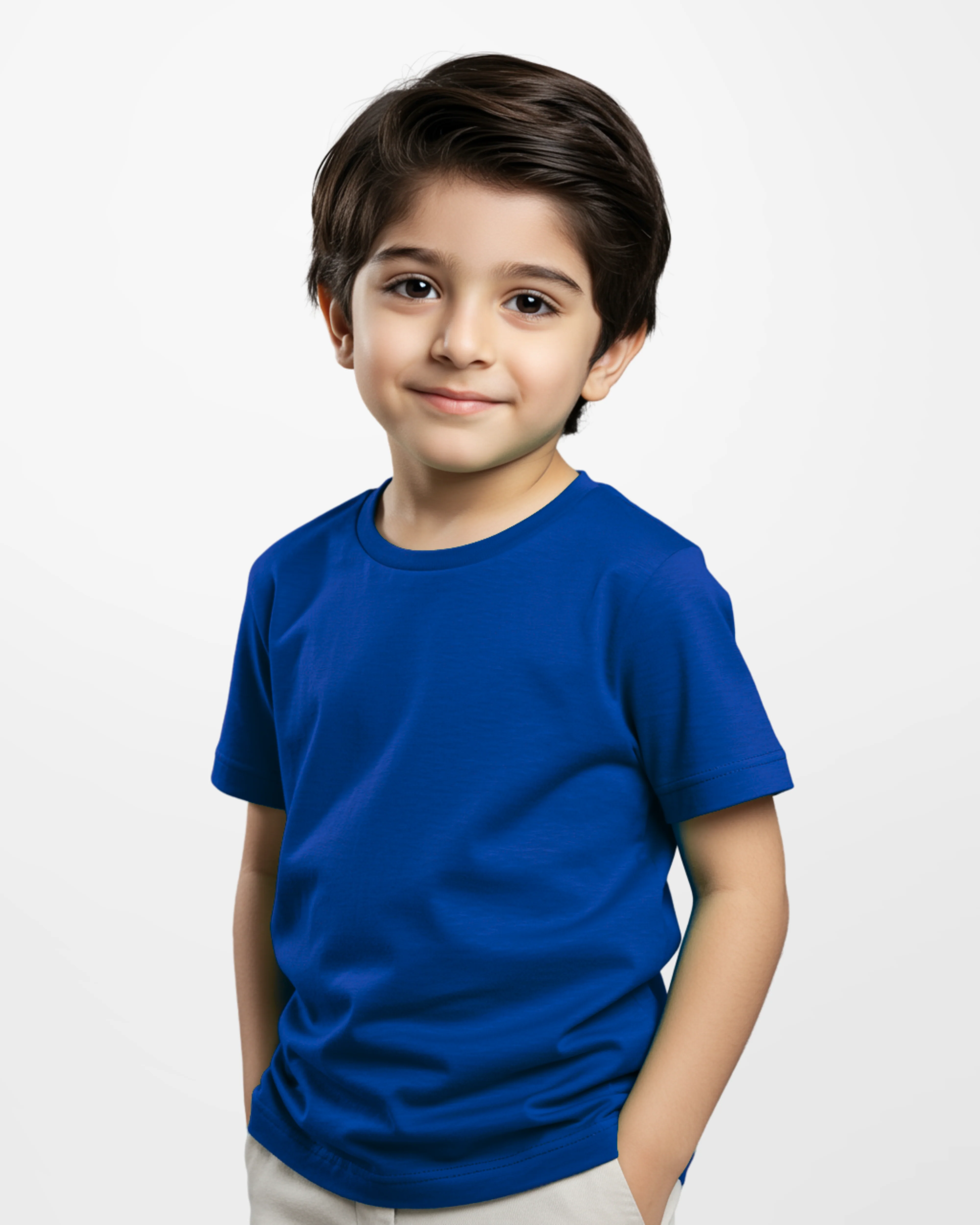 Premium Boys Royal Blue Cotton Jersey T-Shirt (Code 3255)