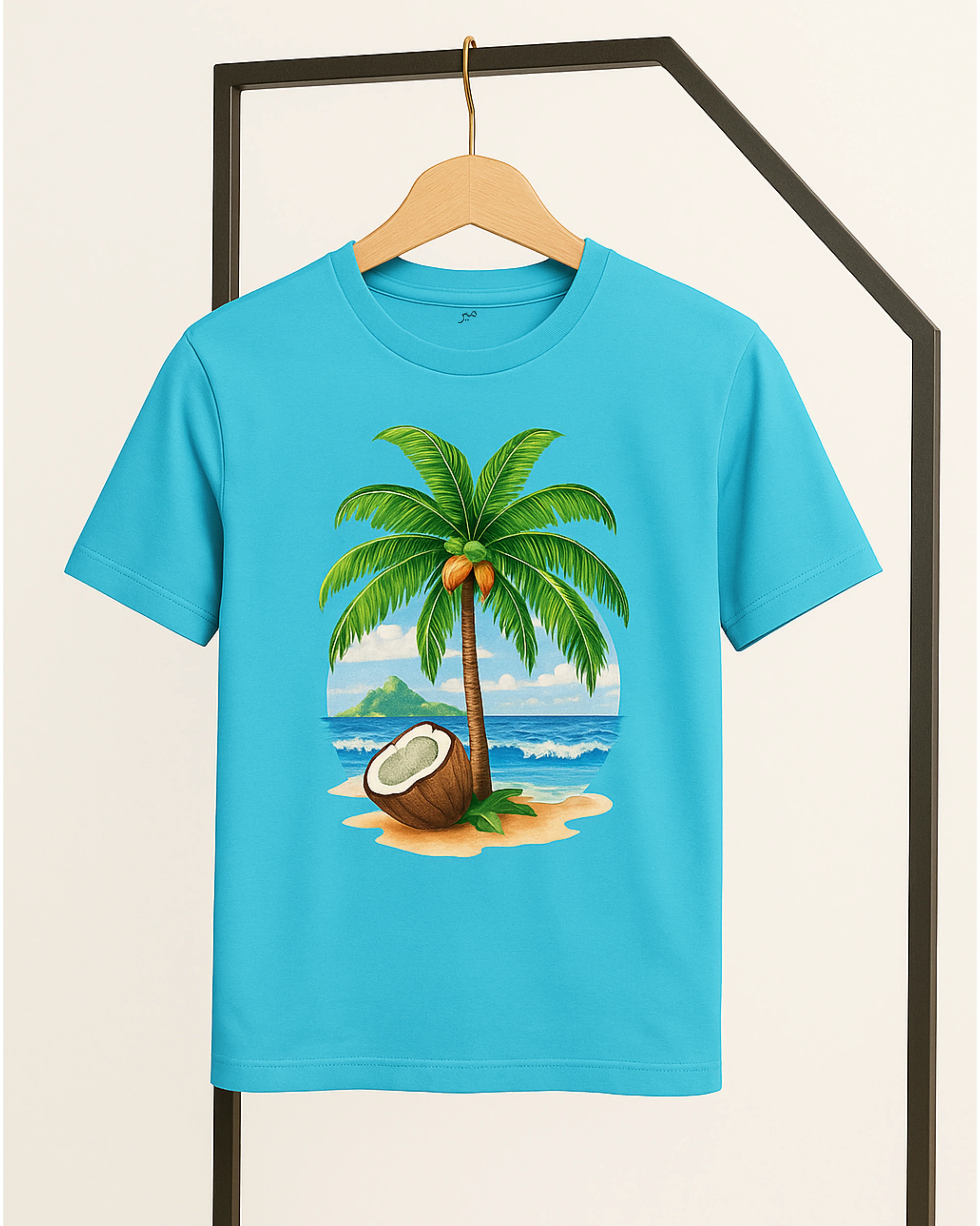 Premium Plam Printed T-Shirt – Cotton Jersey Fabric (Code 3288) - Image 2