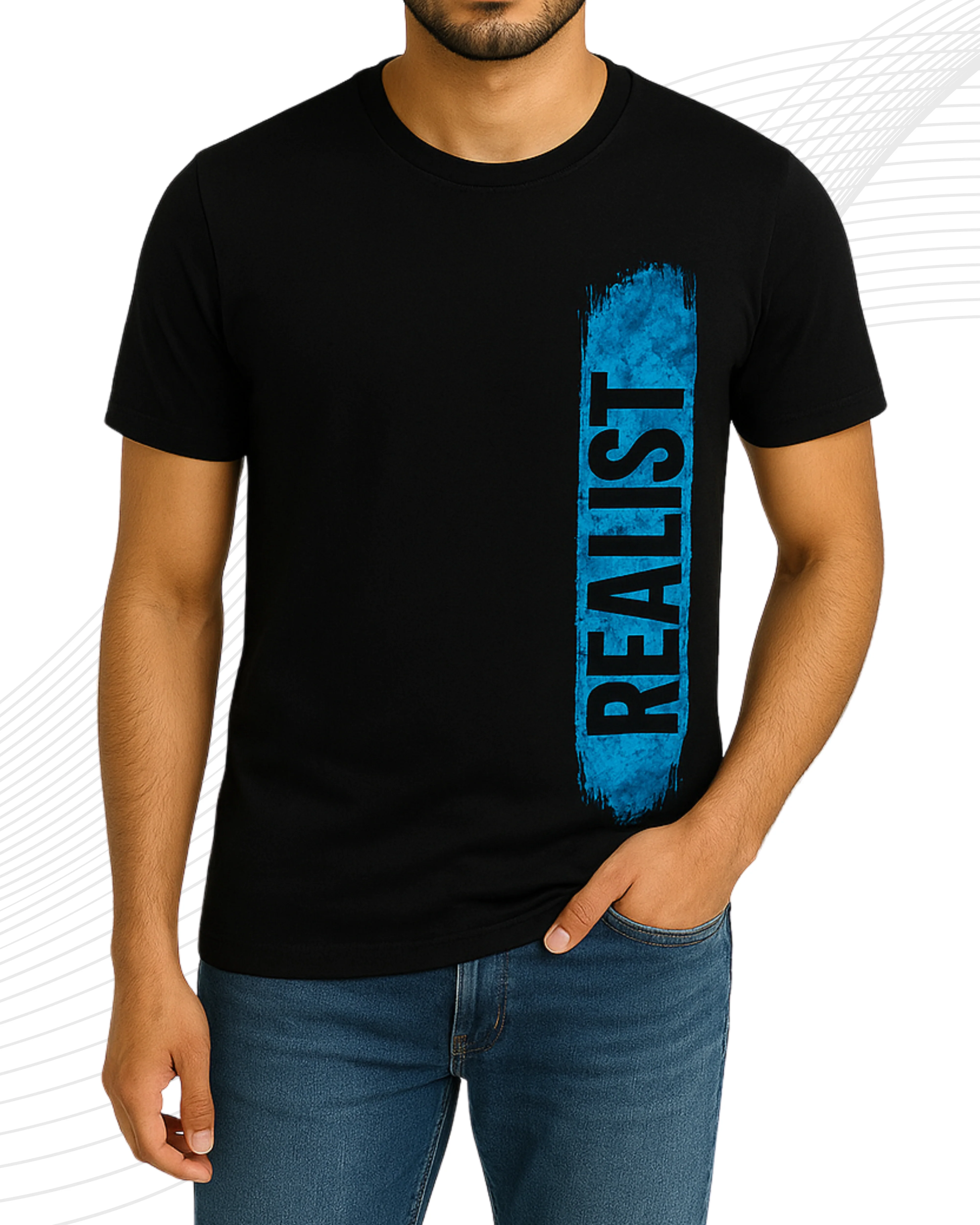 Premium Sports Printed T-Shirt/Tee for Men β Cotton Jersey Fabric (Code 3293)