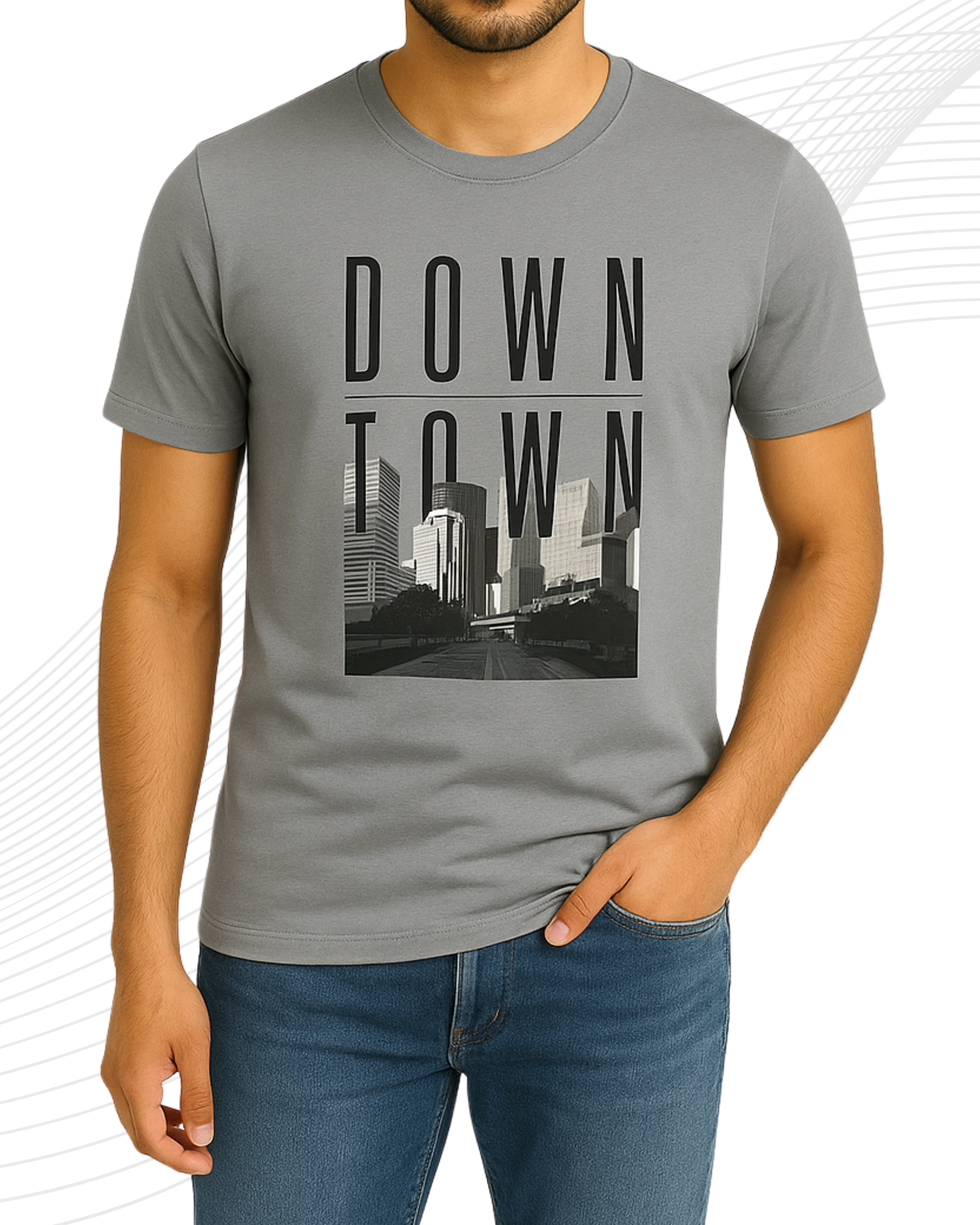 Premium Sports Printed T-Shirt/Tee for Men β Cotton Jersey Fabric (Code 3294)