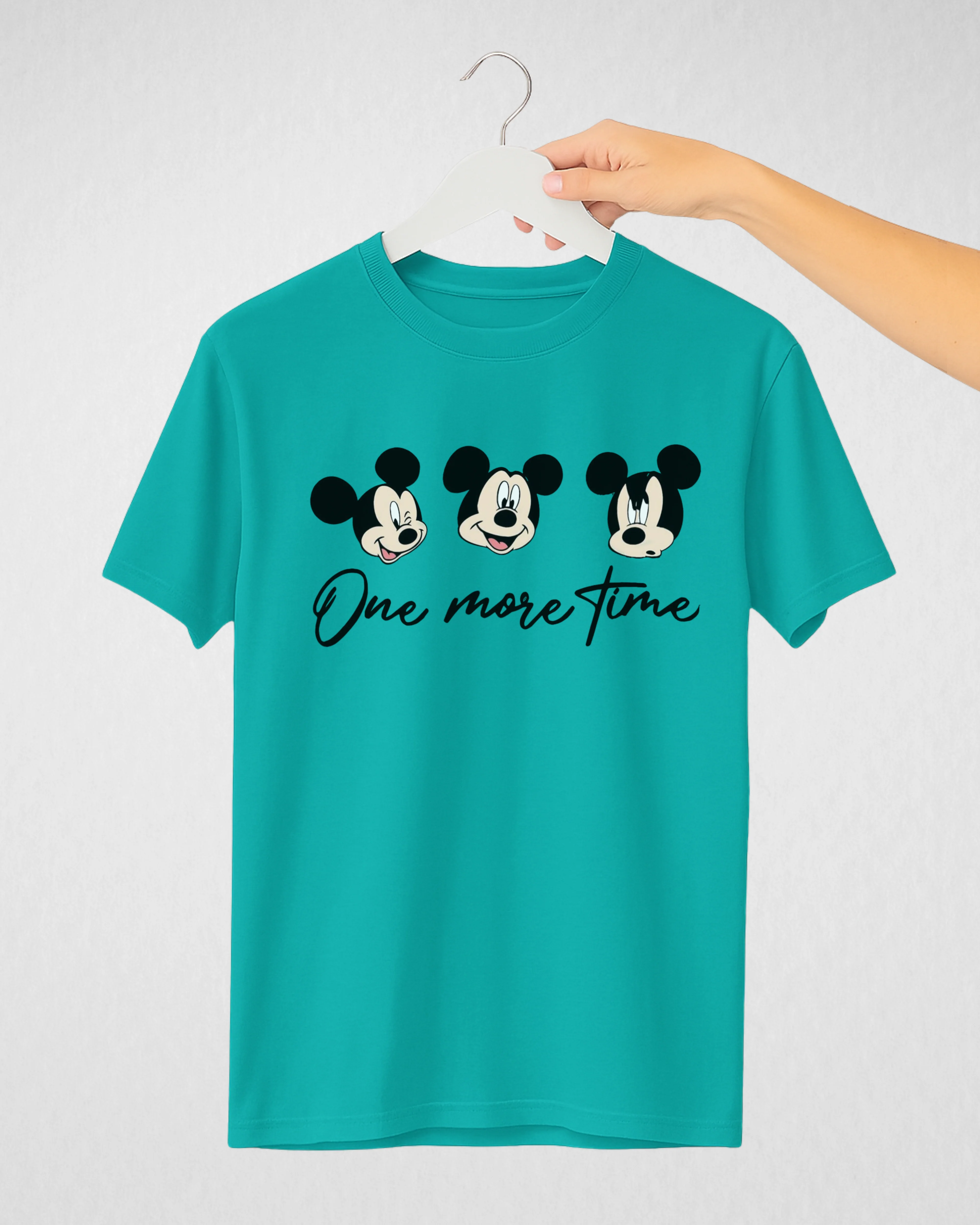 Sea Green Women’s Printed Tee – Jersey Fabric, Classic Fit, Everyday Comfort (Code 3711)